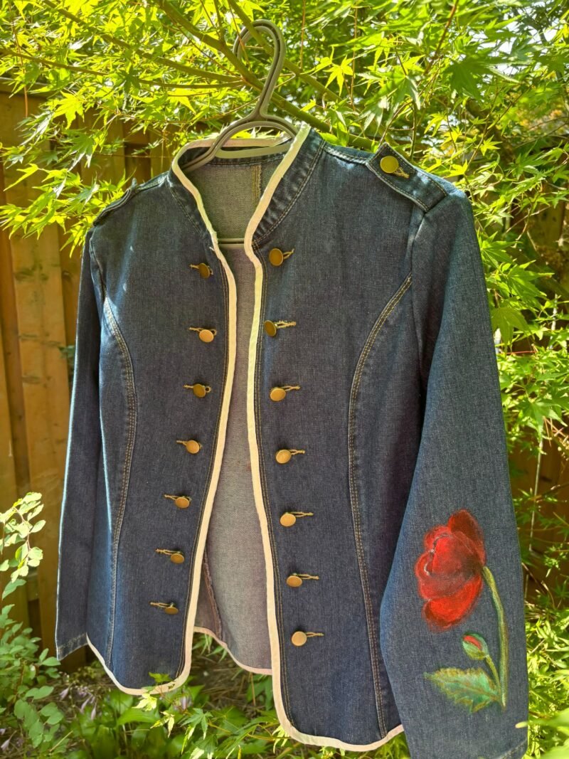 Denim Jacket Handpainted Design