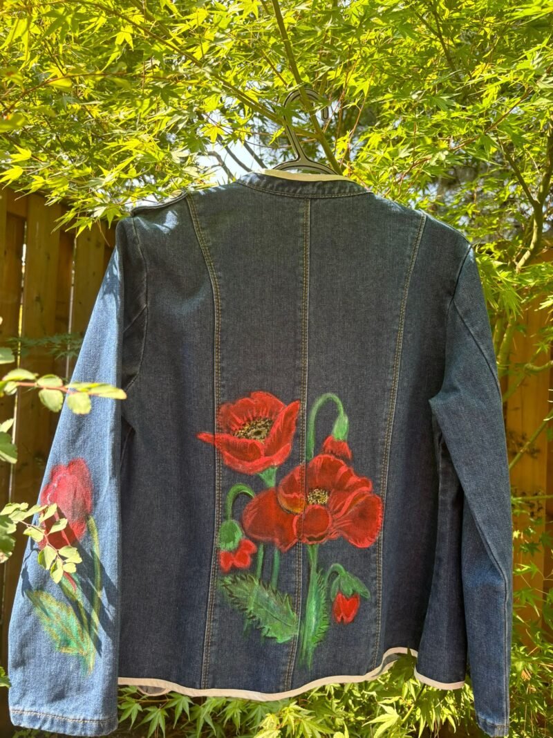 Denim Jacket Handpainted Design - Image 2