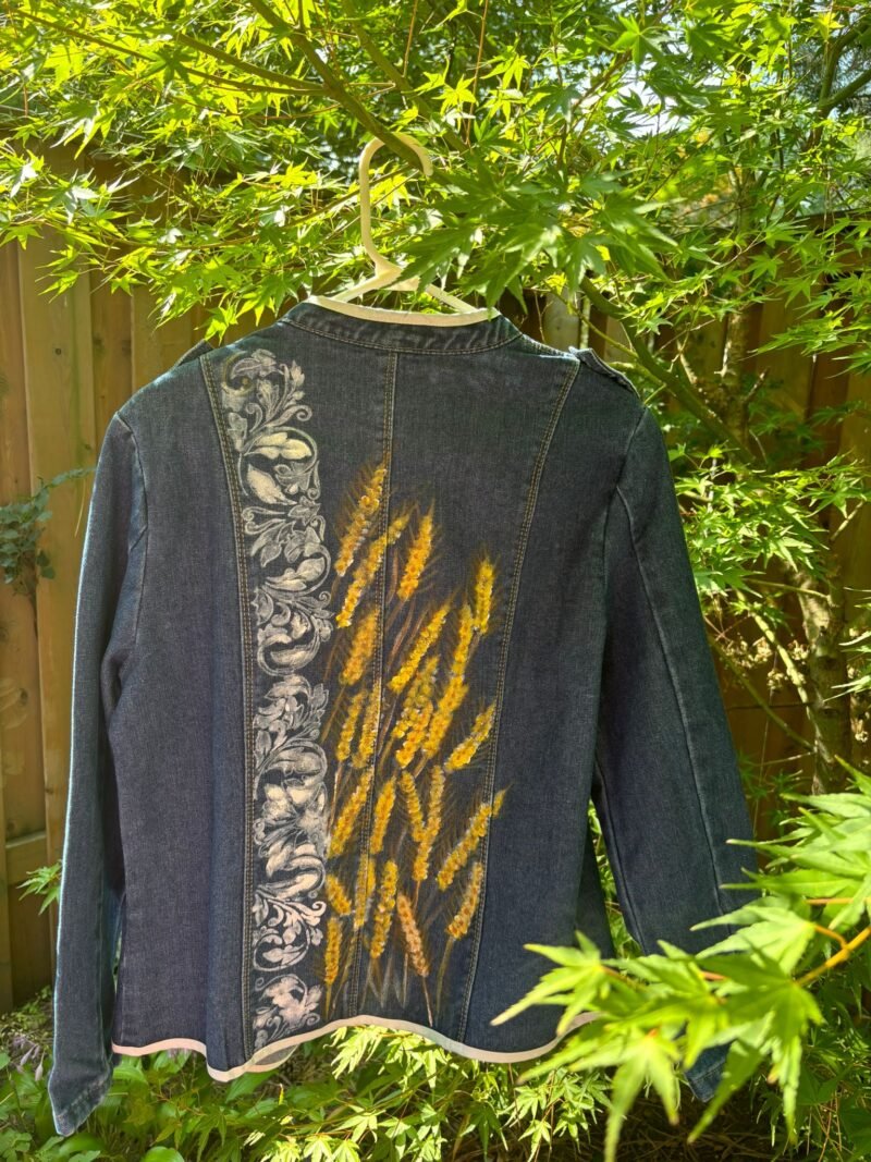 Denim Jacket Handpainted Design - Image 5