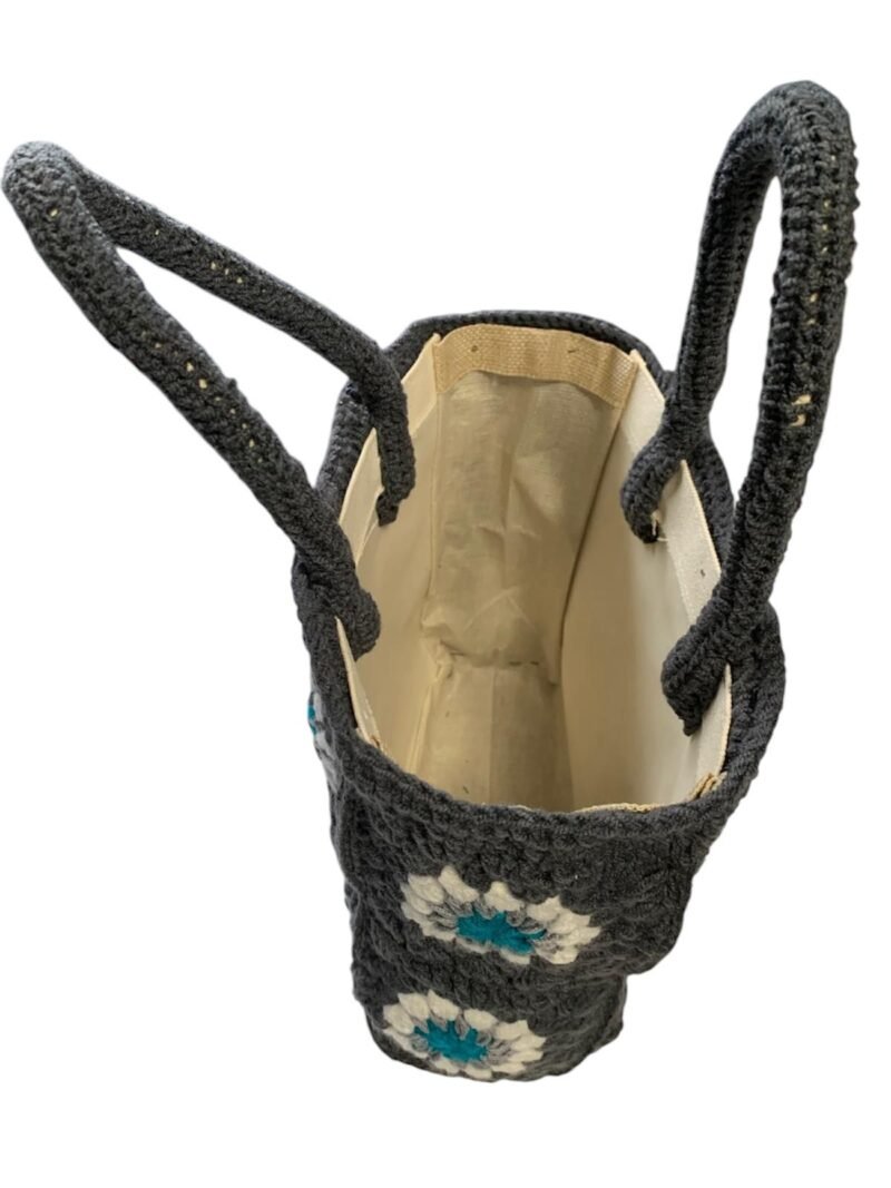Handmade Crochet Shopping Bag - Image 3