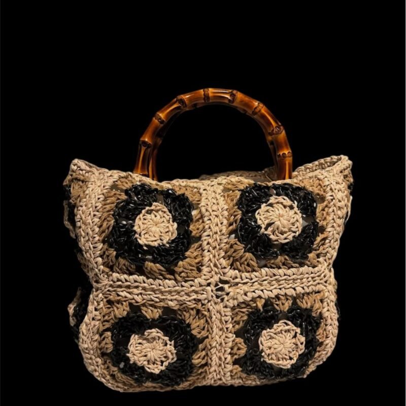 Handmade Rustic Circles Purse