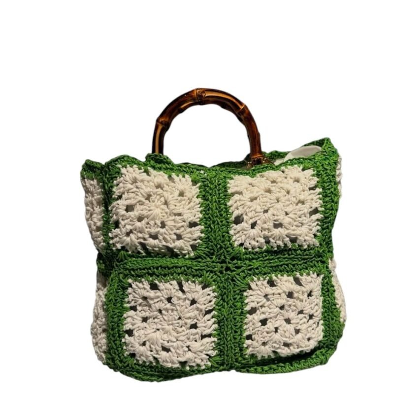 Handmade Garden Bliss Crochet Tote - Image 2