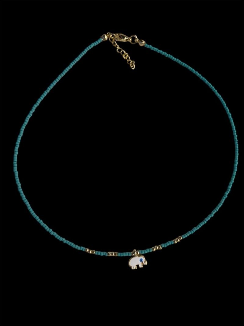 Lucky Elephant Charm Necklace