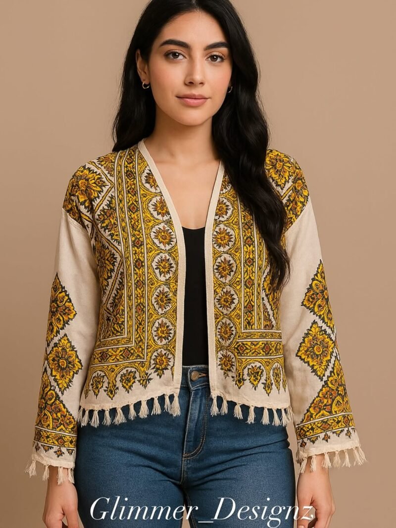 Zard Mina - Handmade Persian Cotton Coat - Image 3