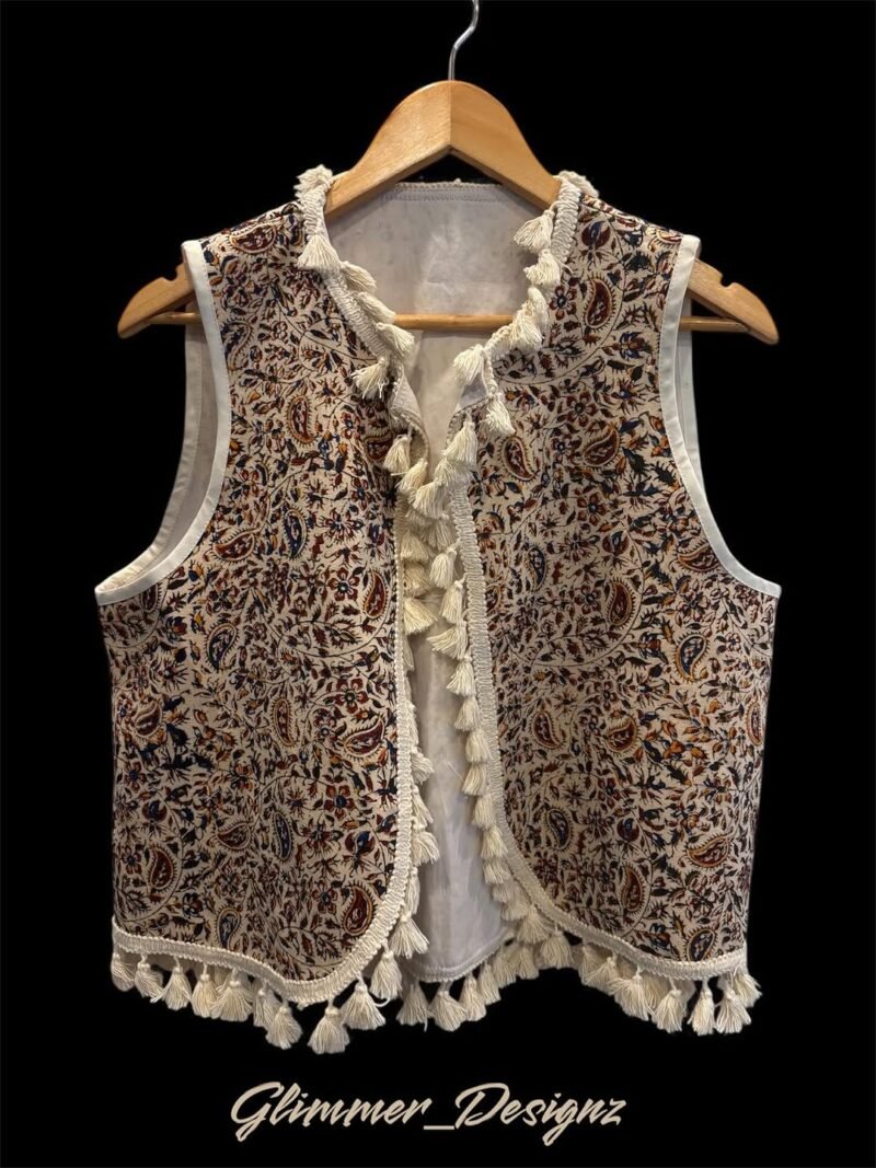Floral with Tassels - Handmade Vest