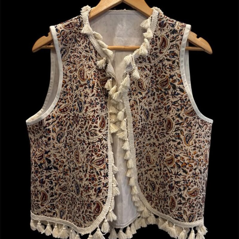 Floral with Tassels - Handmade Vest