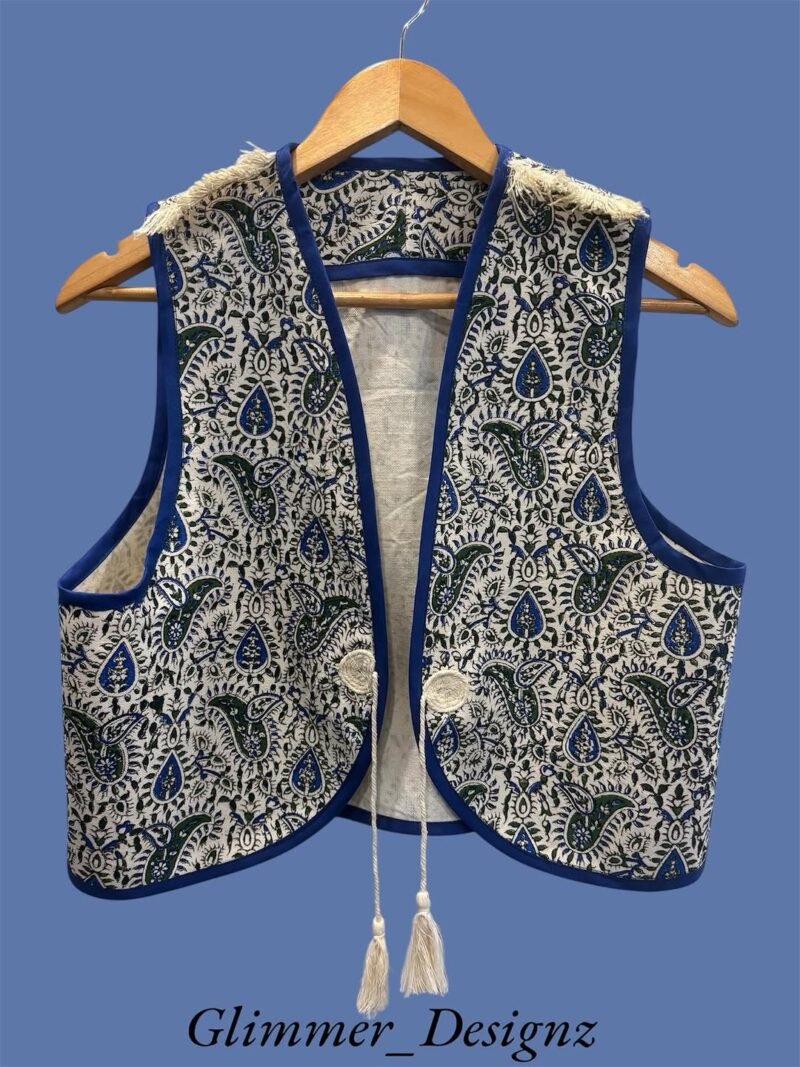 Persian Paisley Motifs - Handmade Vest - Image 2