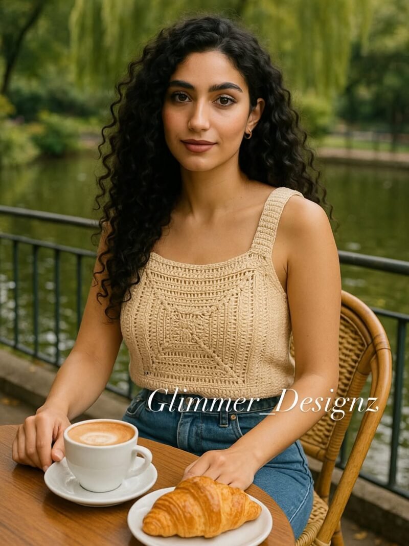 Nava Breeze - Cotton Crochet Crop Top