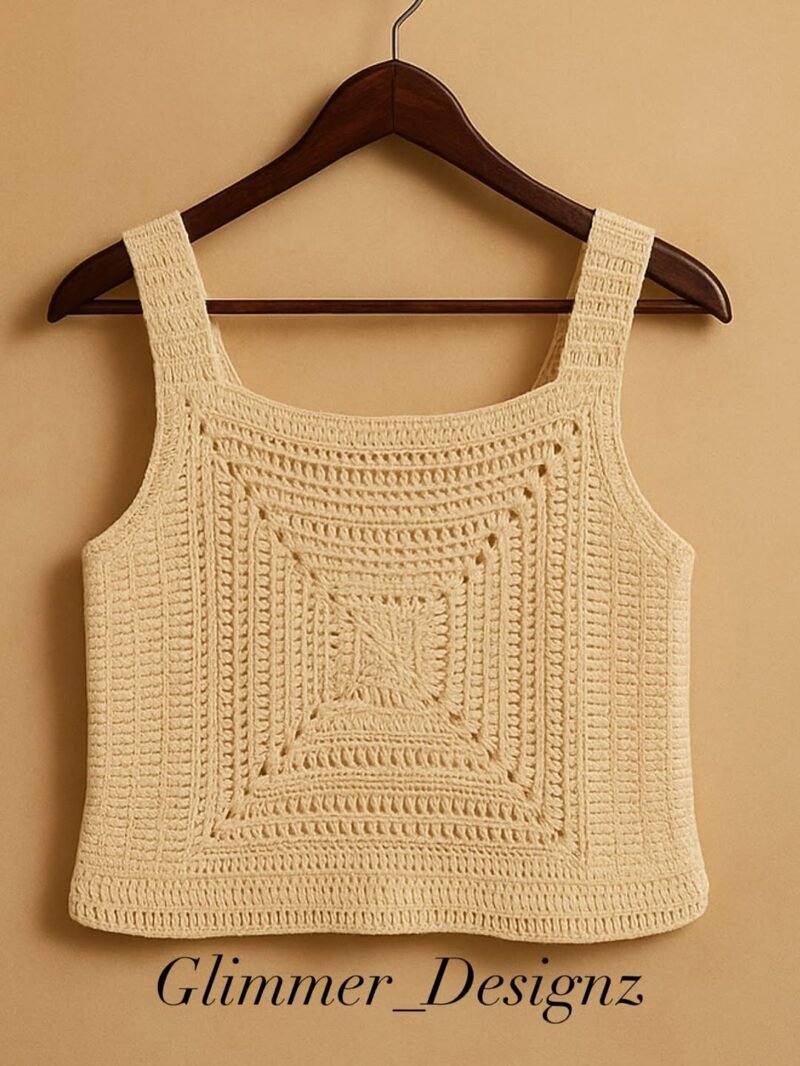 Nava Breeze - Cotton Crochet Crop Top - Image 2
