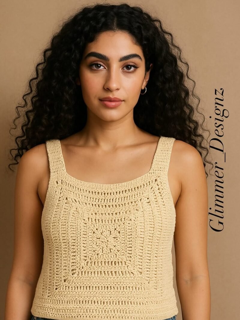 Nava Breeze - Cotton Crochet Crop Top - Image 3