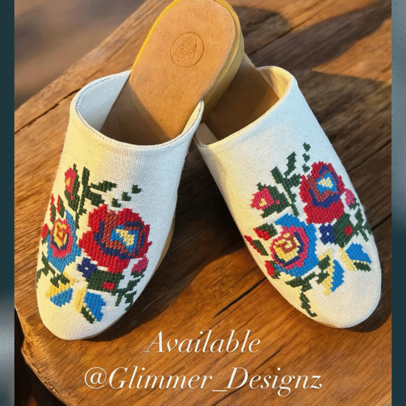 Sunrise Glow Beaded Slide Sandals