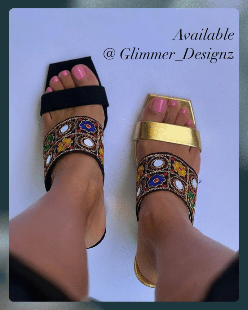 Ocean Tide Beaded Espadrille Slides - Image 2