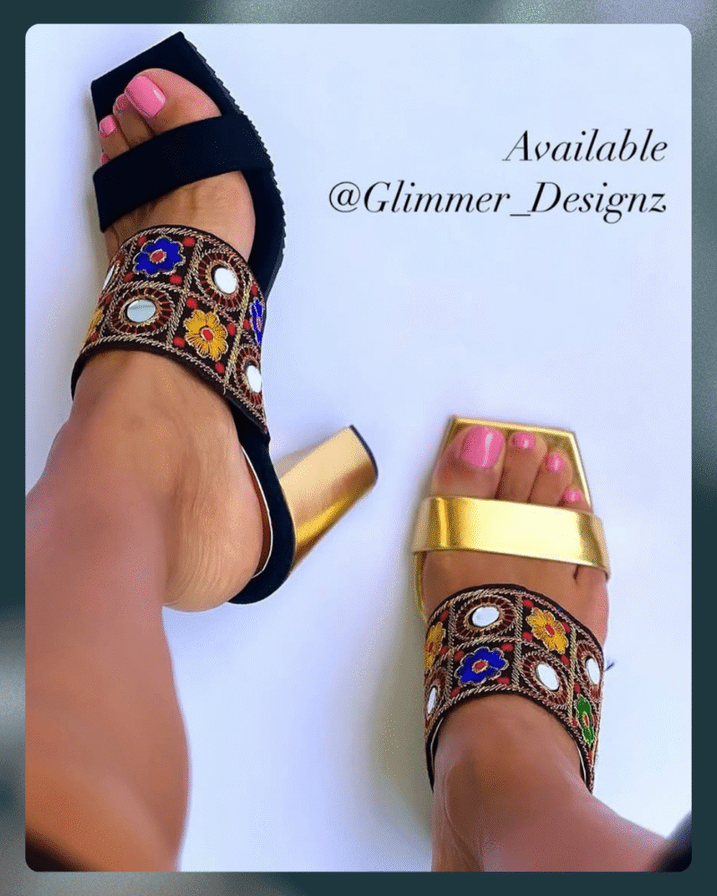 Ocean Tide Beaded Espadrille Slides - Image 3