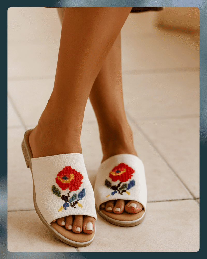Rosefolk Canvas Cross-Stitch Slides - Image 2