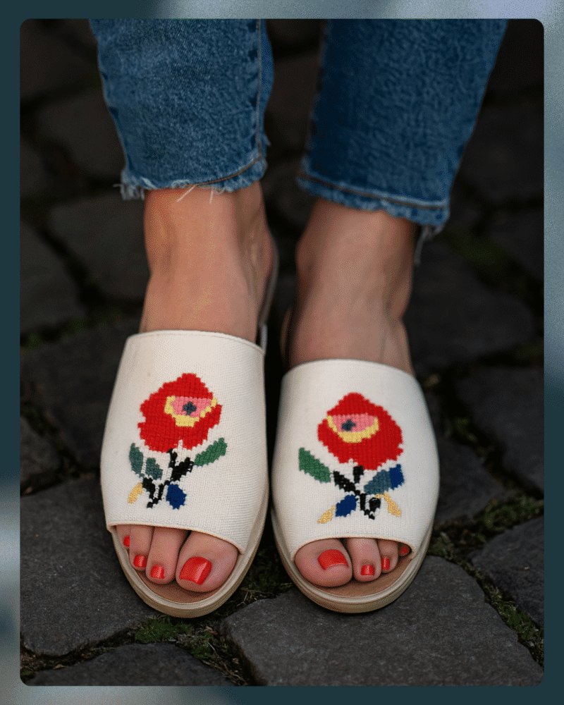 Rosefolk Canvas Cross-Stitch Slides - Image 4