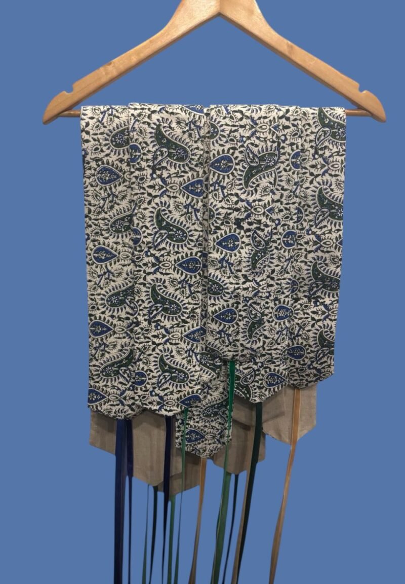 Fissionable Indigo Paisley Wrap Belt