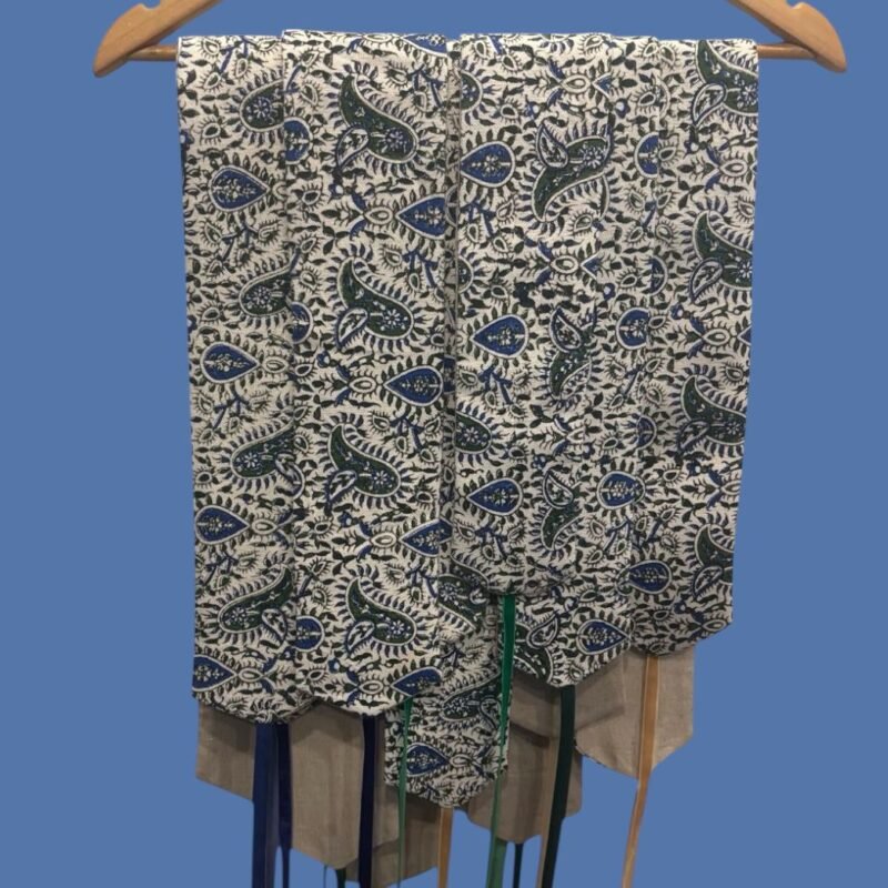 Fissionable Indigo Paisley Wrap Belt