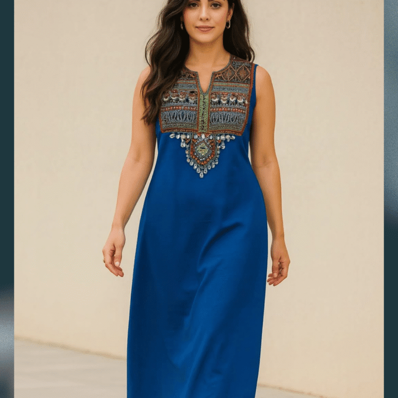 Royal Thread Hand-Embroidered Dress